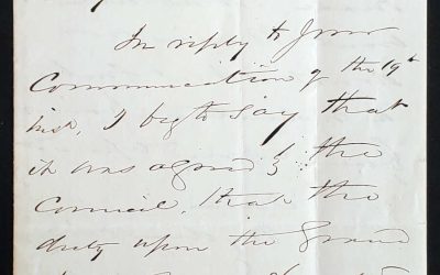 Sir Samuel Tilley (Father of Confederation) signed 1868 Ottawa letter
