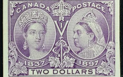 Canada #62P VF 1897 $2 Jubilee Plate Proof, 750 printed
