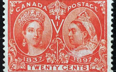 Canada #59 F/VF Unused 1897 20c Jubilee