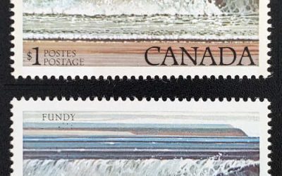 Canada #726ii VFNH 1979/81 $1 Fundy Kiss Print w/ normal