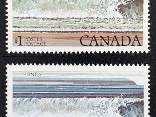 Canada #726ii VFNH 1979/81 $1 Fundy Kiss Print w/ normal
