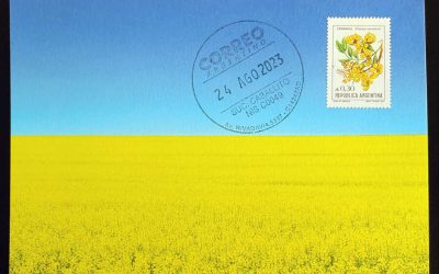 Argentina 24 Aug 2023 Ukraine Support Maxicard #2/4* (last one)