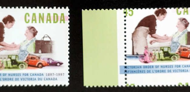 Canada #1639 Never Hinged 1997 45c Dramatic Misperf