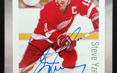 Canada #2951i VFNH 2016 $1.80 signed Steve Yzerman
