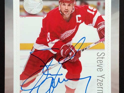 Canada #2951i VFNH 2016 $1.80 signed Steve Yzerman