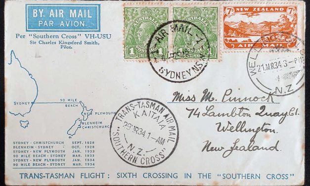Australia/N.Z. 21 Mar 1934 mixed franked Trans-Tasman Flight Cover