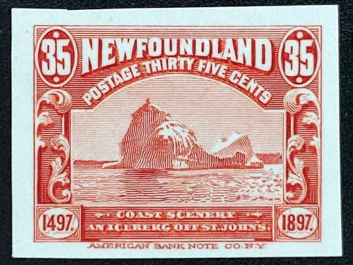 Newfoundland #73P VF 1897 35c Iceberg Plate Proof