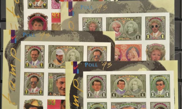 Stamp Poll ’93 VFNH Imperf S/S Set, Campbell diff paper, wr (36)