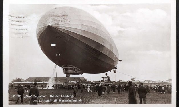 Germany #370 27 May 1930 8pf Zeppelin Real Photo Postcard