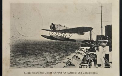 Germany 26 Aug 1931 13c Seaplane Airmail Postal Card