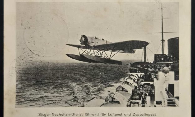 Germany 26 Aug 1931 13c Seaplane Airmail Postal Card