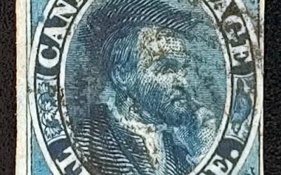 Canada #7 Fine= Used 1855 10d Cartier