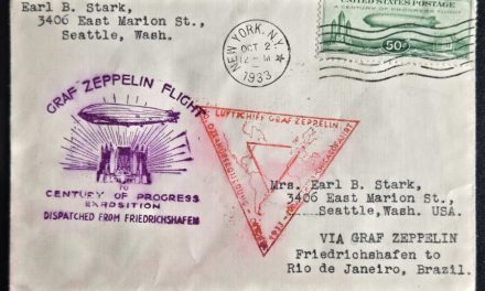 U.S.A. #C18 2 Oct 1938 50c Baby Zep First Day Flight Cover