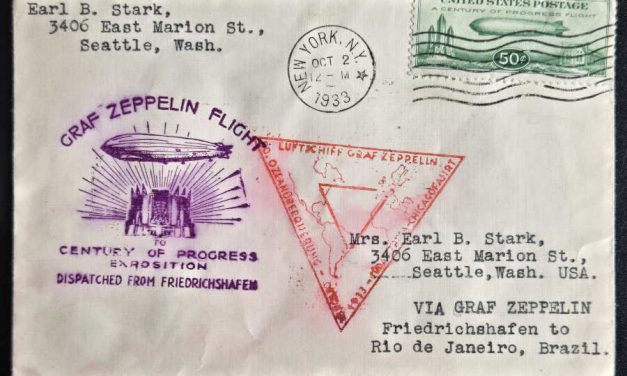 U.S.A. #C18 2 Oct 1938 50c Baby Zep First Day Flight Cover