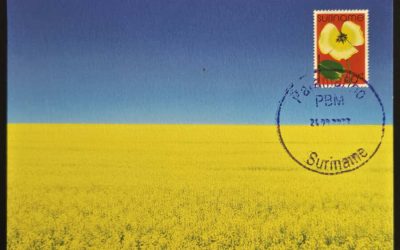 Suriname 24 Aug 2023 Ukraine Support Maxicard #1/2 (one available)*