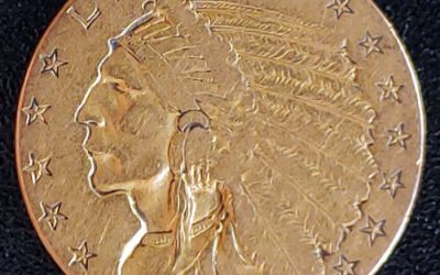 U.S.A. VF+ 1911 $2.50 Indian Head Gold Quarter Eagle .12094oz AGW