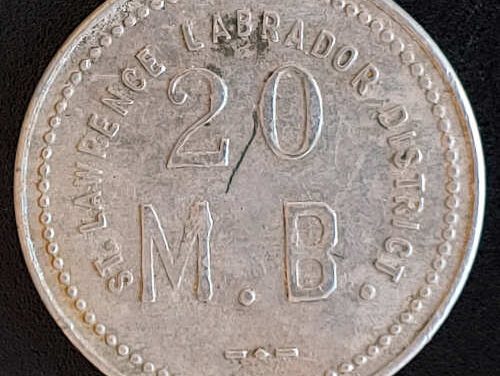 H.B.C. St. Lawrence Labrador District XF 1923 20 MB Token