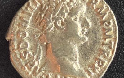 Domitian AD 81-96 3.29gm Silver Denarius w/ Minerva etc