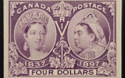 Canada #64P VF 1897 $4 Jubilee Plate Proof, 650 made