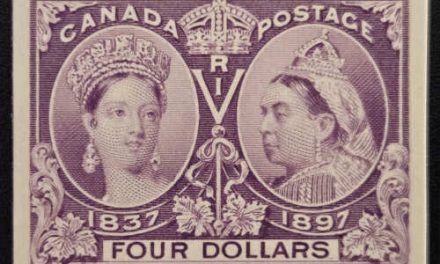 Canada #64P VF 1897 $4 Jubilee Plate Proof, 650 made