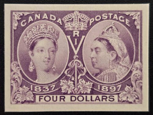 Canada #64P VF 1897 $4 Jubilee Plate Proof, 650 made
