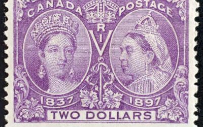 Canada #62 Fine Mint HR 1897 $2 Jubilee, 25,000 printed