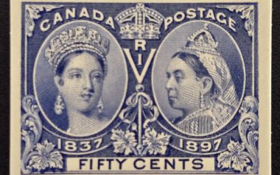 Canada #60P VF 1897 50c Jubilee Plate Proof, 800 printed