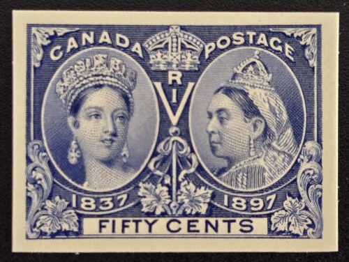 Canada #60P VF 1897 50c Jubilee Plate Proof, 800 printed
