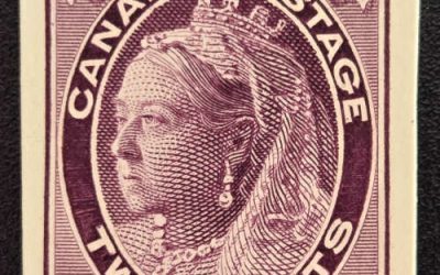 Canada #68P VF 1897 2c QV Leaf Plate Proof