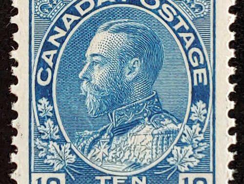 Canada #117a VFNH 1922 10c Admiral shade
