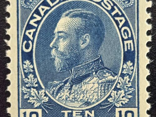 Canada #117a VFNH 1922 10c Admiral shade