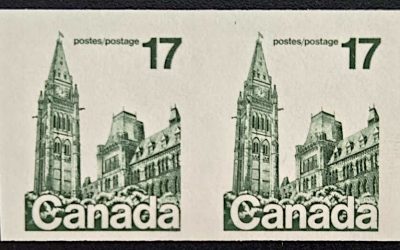 Canada #806a Never Hinged 1979 17c Parliament Imperf Pair