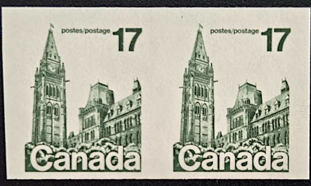 Canada #806a Never Hinged 1979 17c Parliament Imperf Pair