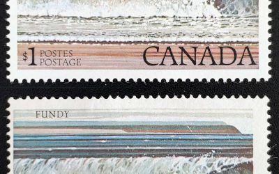 Canada #7626ii Fine Unu $1Fundy Double Inscription w/ normal