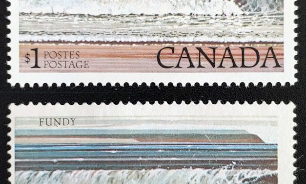 Canada #7626ii Fine Unu $1Fundy Double Inscription w/ normal