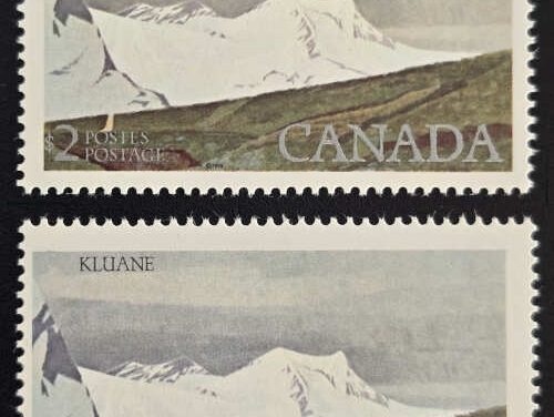Canada #727 Never Hinged $2 Kluane Shifted Inscription