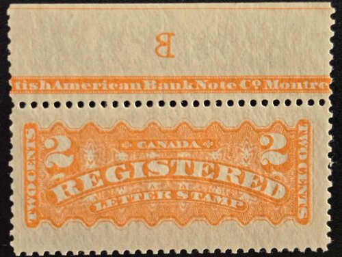 Canada #F1 F/VF Mint 1872 2c R.L.S. Imprint Reverse B single