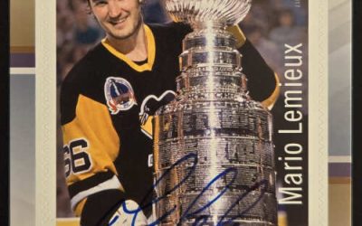 Mario Lemieux #3037i VFNH 2017 $1.80 autographed