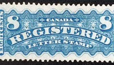 Canada #F3a Fine Mint 1876 8c R.L.S. shade #350+