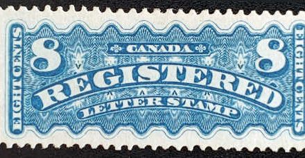 Canada #F3a Fine Mint 1876 8c R.L.S. shade #350+