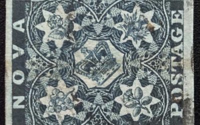 Nova Scotia #3 VF Used 1851 3d Dark Blue