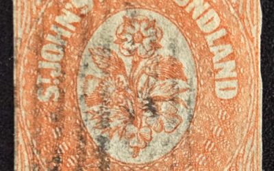 Newfoundland #13 VG Used 1860 6d Orange
