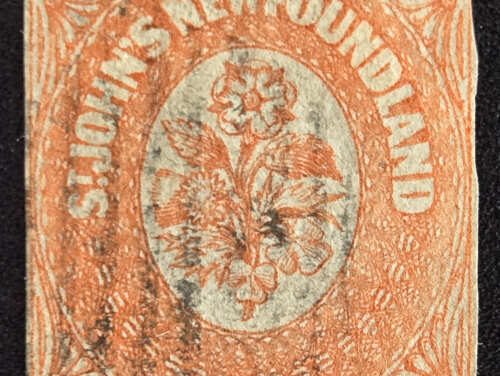 Newfoundland #13 VG Used 1860 6d Orange