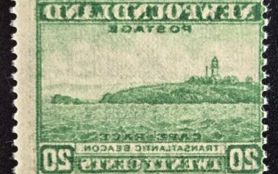 Newfoundland #263i Fine Never Hinged 1941 20c Reverse Offset