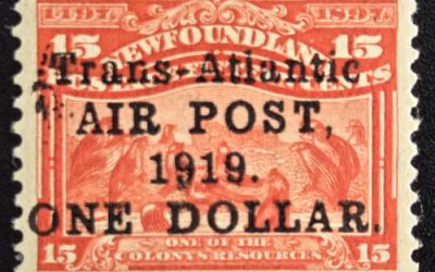 Newfoundland #C2 VF Mint 1919 $1 on 15c Airmail