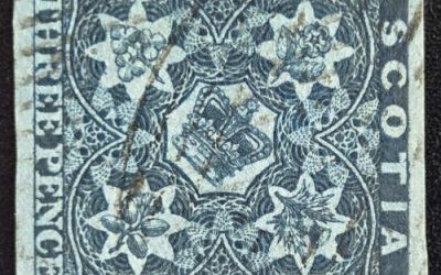 Nova Scotia #3 VF Used 1851 3d Dark Blue