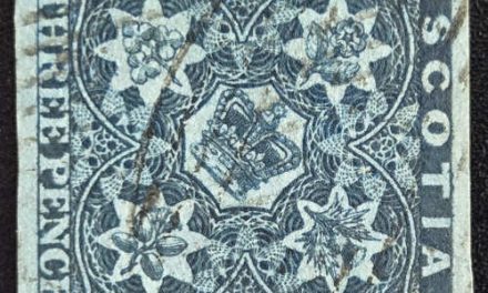Nova Scotia #3 VF Used 1851 3d Dark Blue