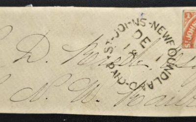 Newfoundland #9a 1 Dec 1860 Bisect on addressed piece, ex Lyman $25,000