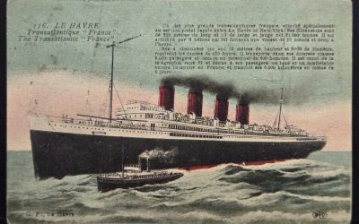 S.S. France 1924 Belgian Acknowledgement Ship Postcard (11)