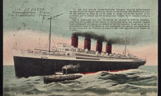S.S. France 1924 Belgian Acknowledgement Ship Postcard (11)
